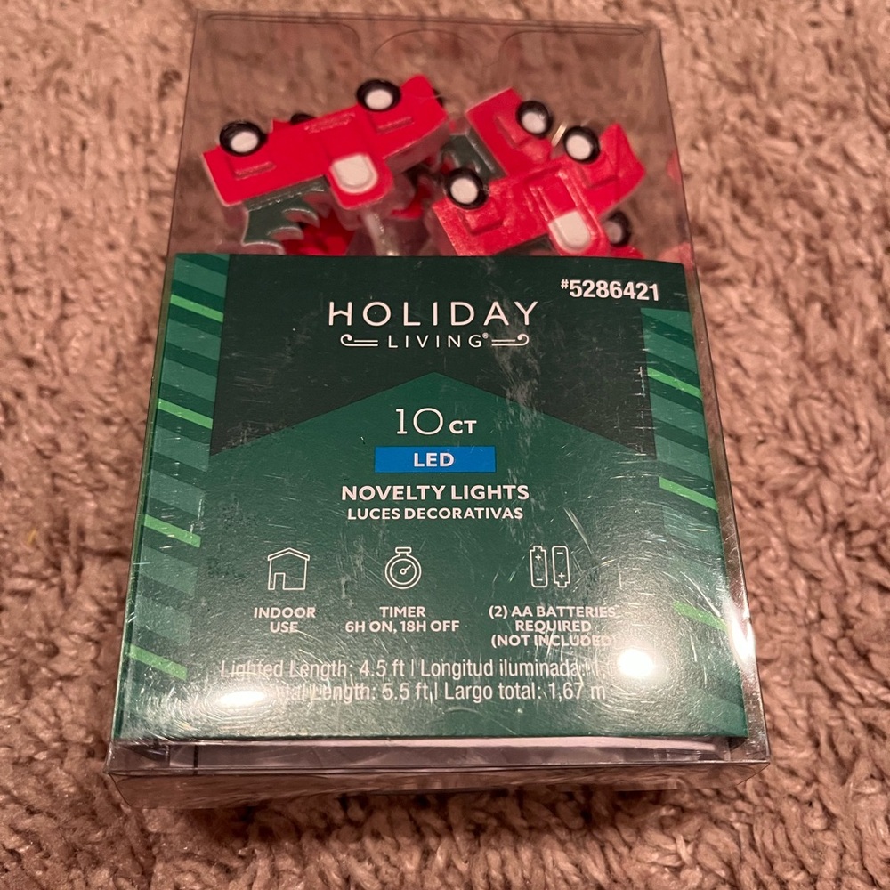 Red LED Holiday String Lights